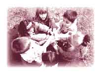 kids group red